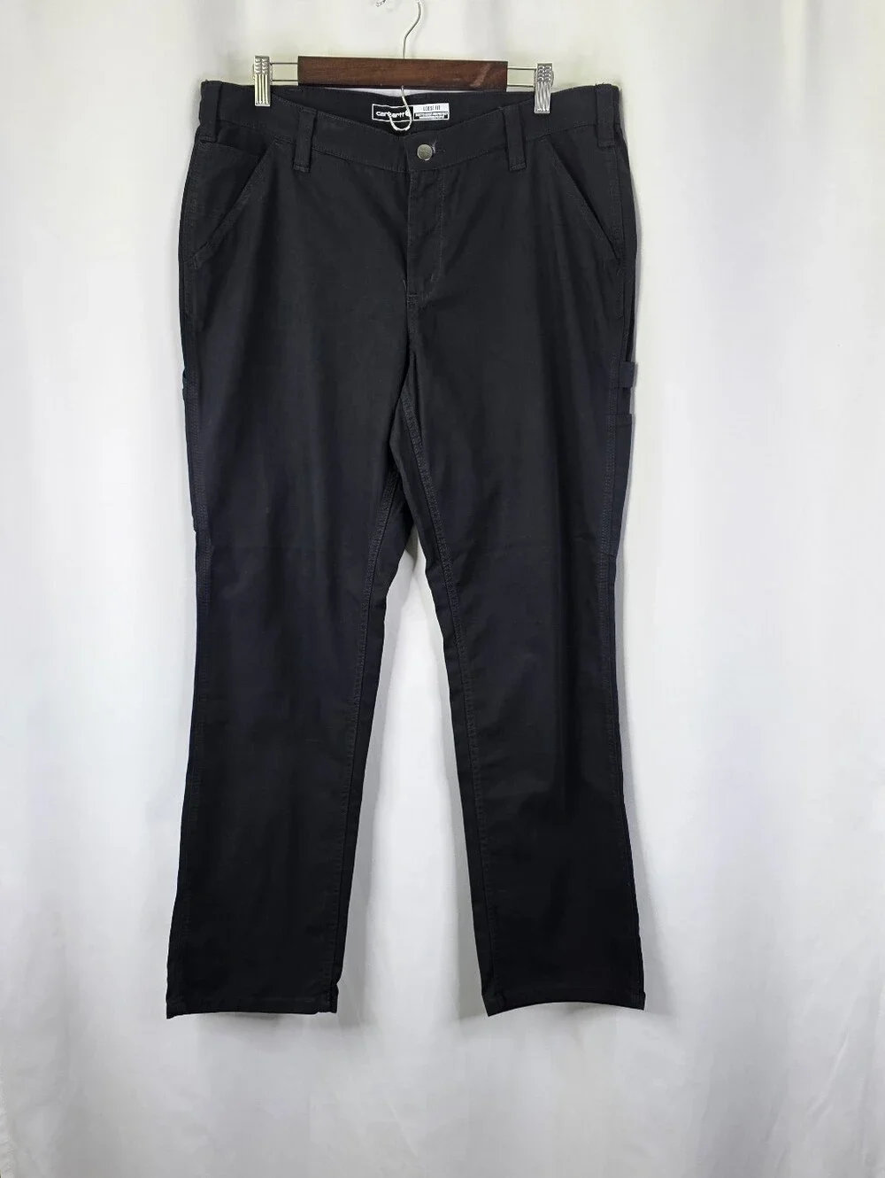 Carhartt Womens Size 16 Rugged Flex Straight Loose Fit Canvas Work Pants Regular